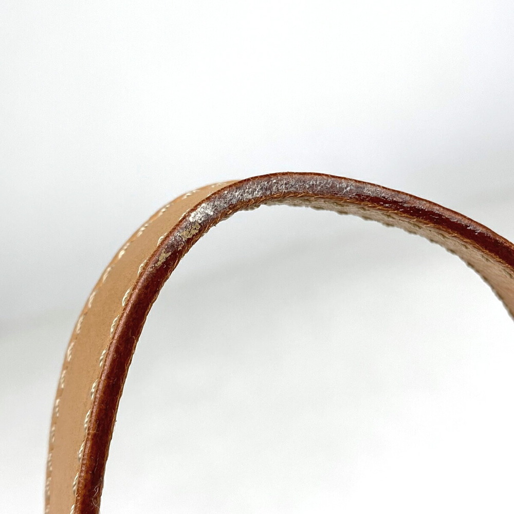 Celine Shoulder Pattern Brown Diagonal Leather Ba… - image 4